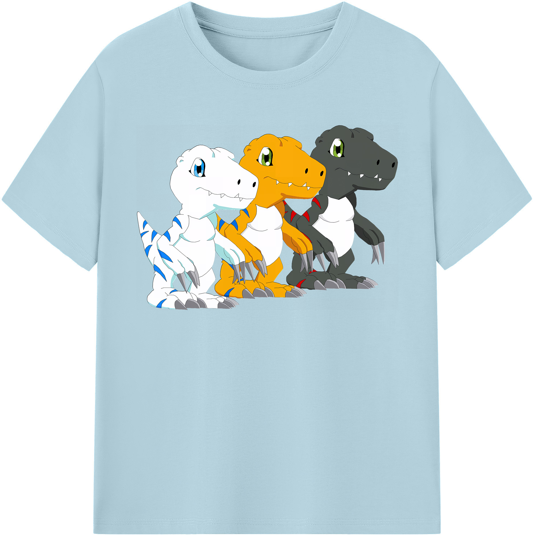 （画像用） Digimon デジタルモンスター/デジモン 綿100％半袖Tシャツ（フロントプリント）